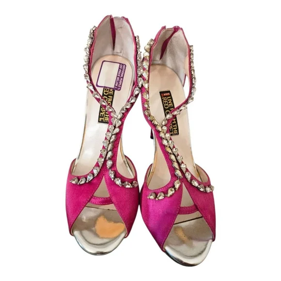 Live From The Red Carpet Heels Pink Size 9B - Picture 5 of 8